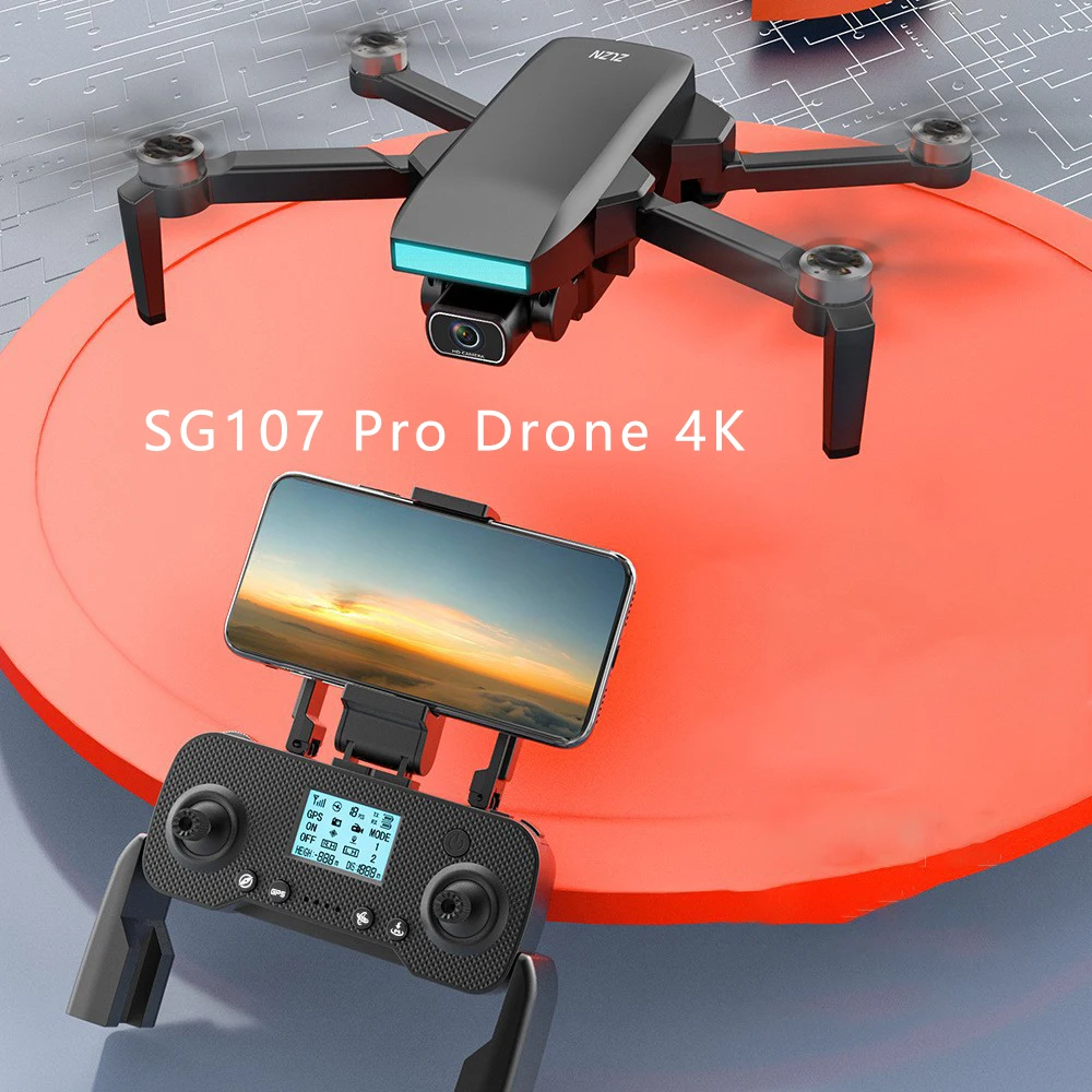 Sg107 Pro Drone 4K Profissional Esc Hd Camera Gps Wifi Fpv 1.2Km Distanza Motore Brushless Ritorno Automatico Rc Drone Quadcopter