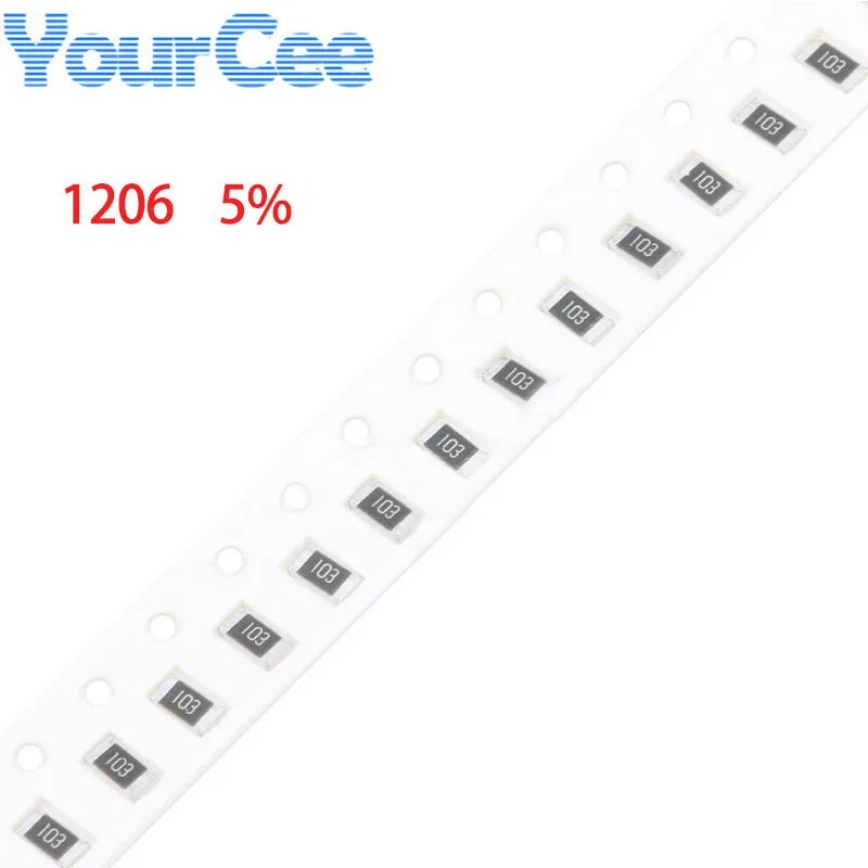 100pcs 1206 SMD Resistors 1% Tolerance - 0.22Ω To 0.4Ω 1/4W Resistor Assortment 2 thumbnail image