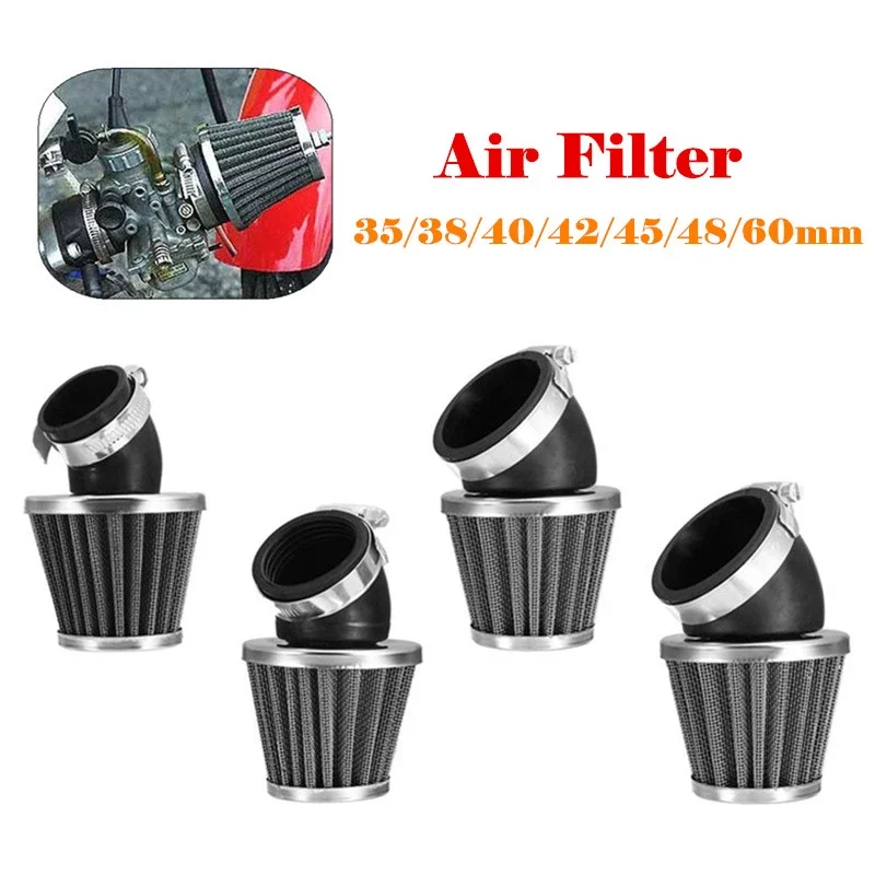 

Universal Motorcycle Air Filter Cleaner Fit 50cc 110cc 125 140cc Motorcycle Pit Dirt Bike ATV Scooter 35/38/40/42/45/48/50/60mm