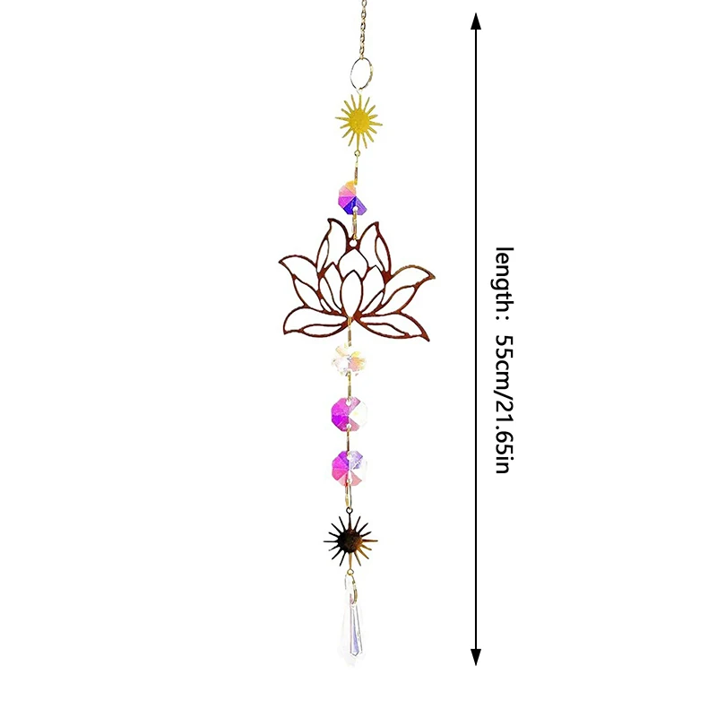 SunCatcher Lot De 5 Piquets De Jardin Lumineux Lotus - Acrylique - 50 Cm De Haut - Multicolore (rouge, Orange, Vert, Bleu)