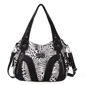 Angelkiss Fashion handbags Fashion Shoulder Bag for Women Soft PU Crossbody Handbg Large Capacity Messenger Bag Hobos Big Purse