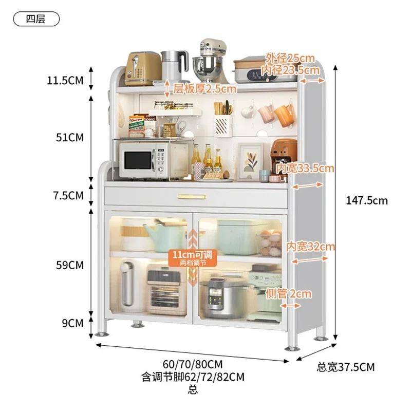 Sideboard Furniture Sets Full Kitchen Cabinet Buffet Aesthetic Room Space Saver Storage Auxiliary Cocina Table Showcase