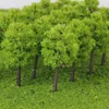 Pack of 160pcs 1/250 Scale Plastic Model Trees Train Track Street Railroad Scenery Scene for Garden Courtyard Landscape 5cm 3