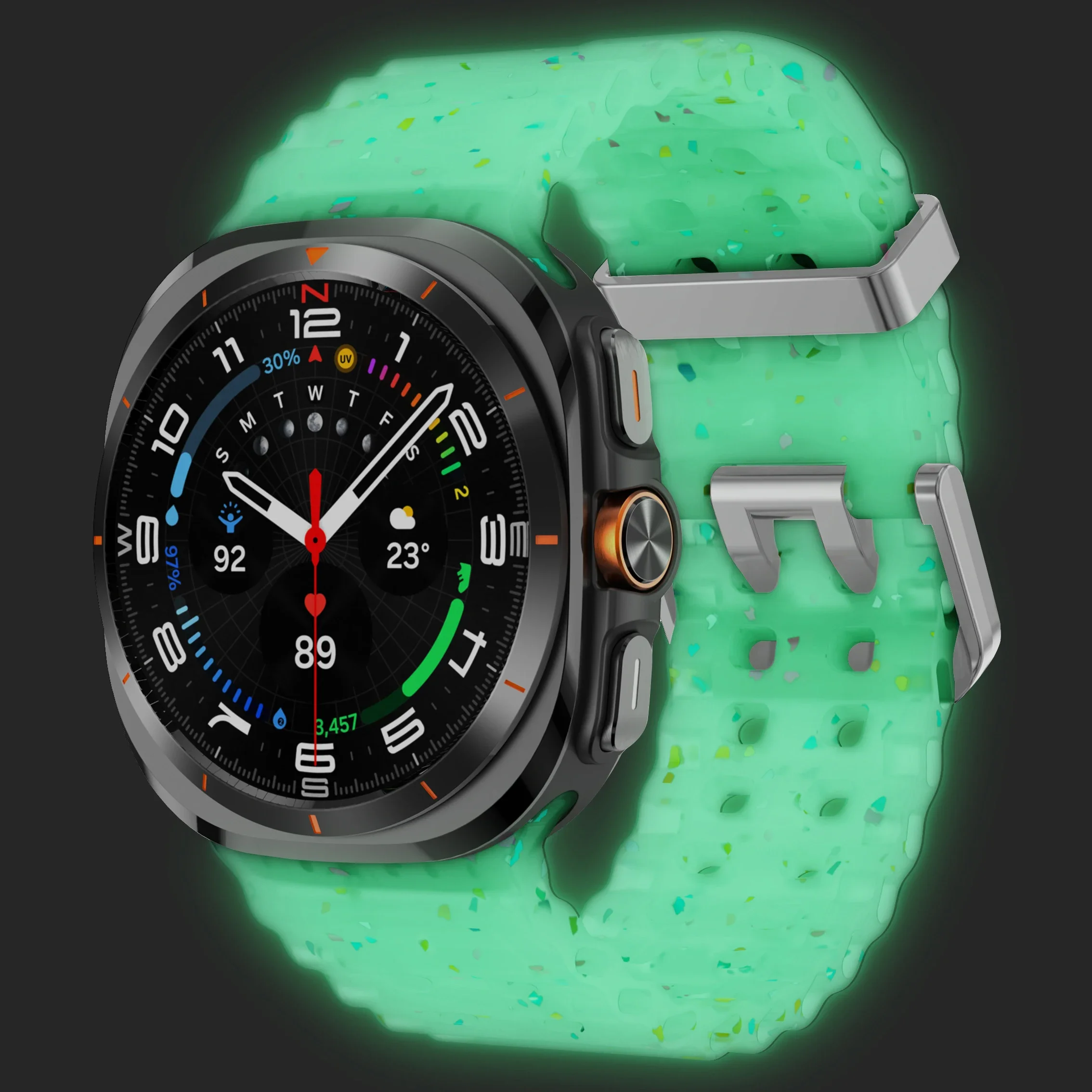 Luminous Silicone Smartwatch Strap - Universal Fit