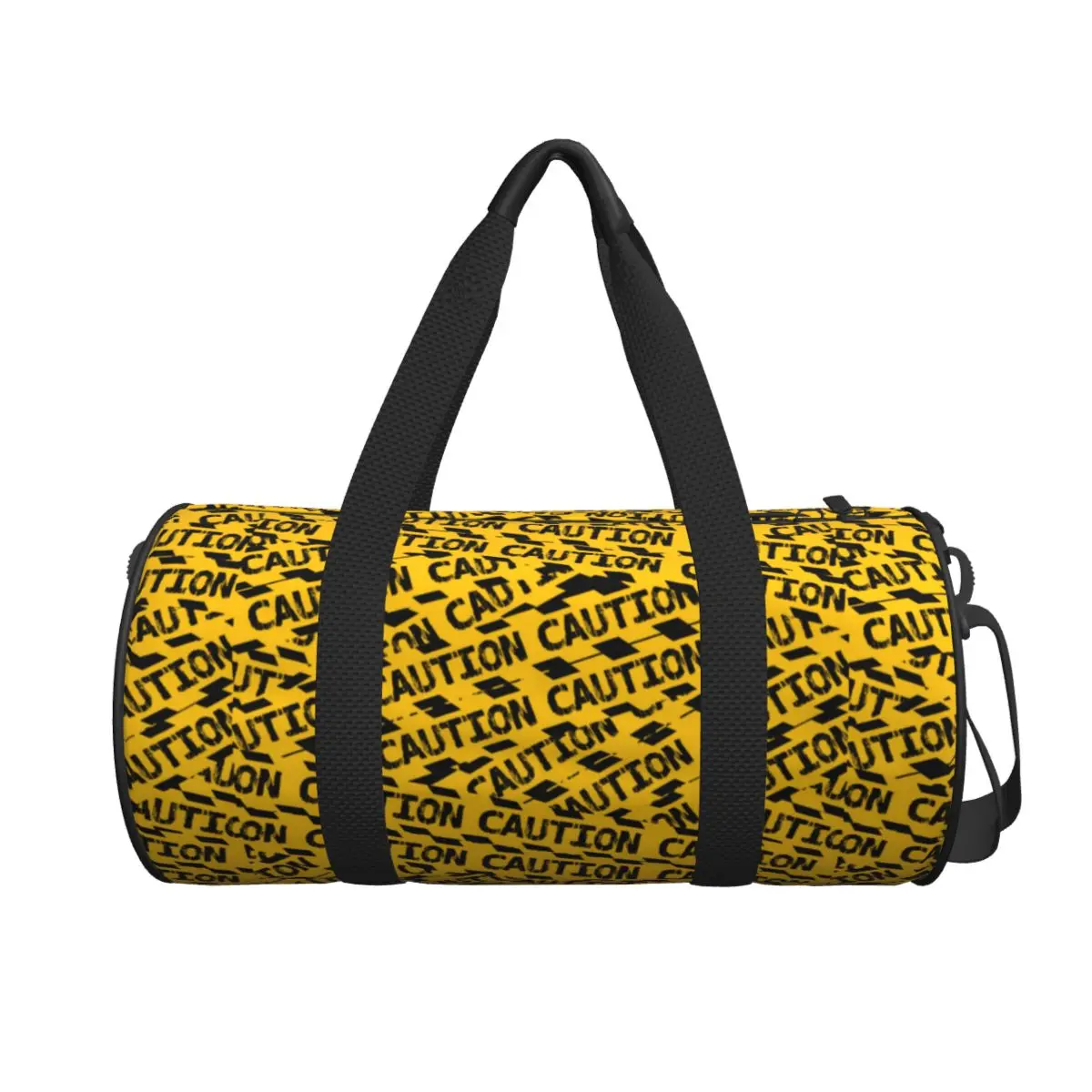 

Male Female Travel Bag Caution Tape Gym Bag Large Capacity Crime Scene Portable Printed Handbag Graphic Fashion Sports Bag