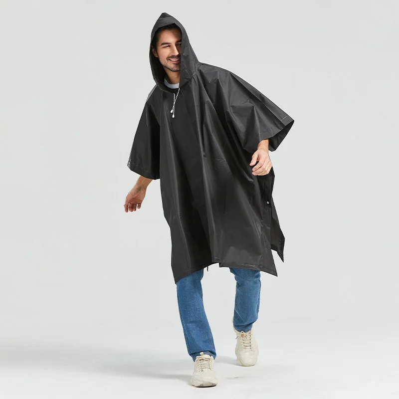 Raincoat Poncho EVA Raincoat Hoode Childen Backpack Rain Cape Loose Women Men Adult Poncho Raincoats Outdoor Hiking Travel Bicycle
