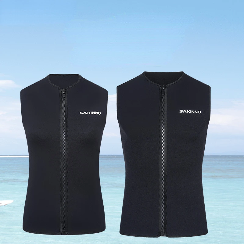 Top Muta Neoprene Senza Maniche - Gilet Per Surf, Immersione E Sport Acquatici Uomo/Donna - Foto 6