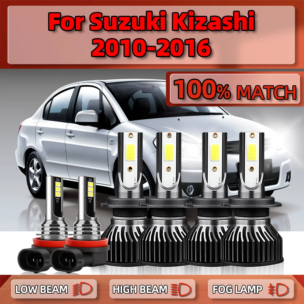 

60000LM Canbus LED Headlight Bulbs 360W CSP Chips Auto Lamps 6000K 12V Fog Lights For Suzuki Kizashi 2010-2013 2014 2015 2016