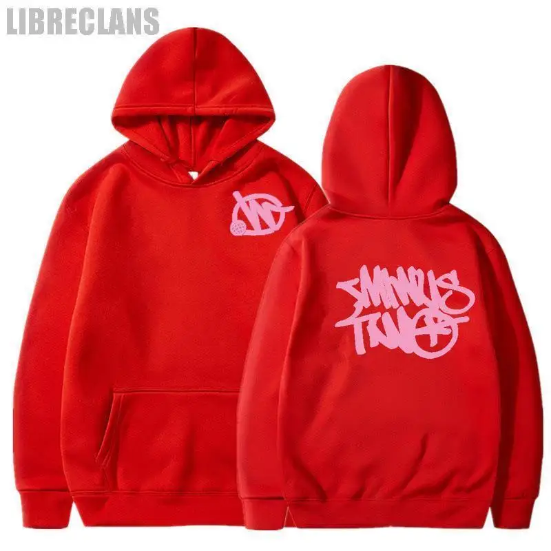 

LIBRECLANS Y2K Hoodie Minus Two Pattern Print Solid Color Oversized Clothing Unisex New Punk Harajuku Leisure Best Selling Top
