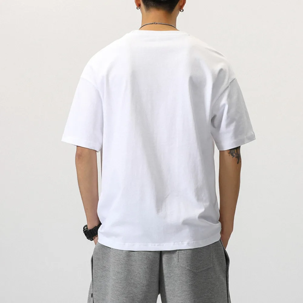 Description Picture 4 of itemSoft Loose Cotton T-shirt Short Sleeve Cartoon Plus Size Pullover Shirt Ins O-neck Couple Clothing Tees Travel