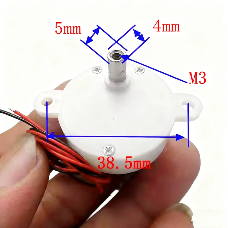 DC 3V-7.4V 5V 12RPM Slow Speed Mini 300 Gear Motor Micro 32mm Plastic Gearbox Gear Reduction Motor DIY Stage Lights Toy Model