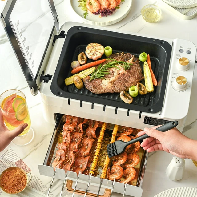 Smokeless Electric Grill with Interchangeable Griddle Surface - Nonstick  Multipurpose Indoor BBQ & Surface Grill As Seen on TV - AliExpress