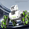 RC Robot Dog Spray Lights Music Dual Remote Control Intelligent Stunt Mechanical Dog 360 Drift Rotation Children Toys Boys Gift 3