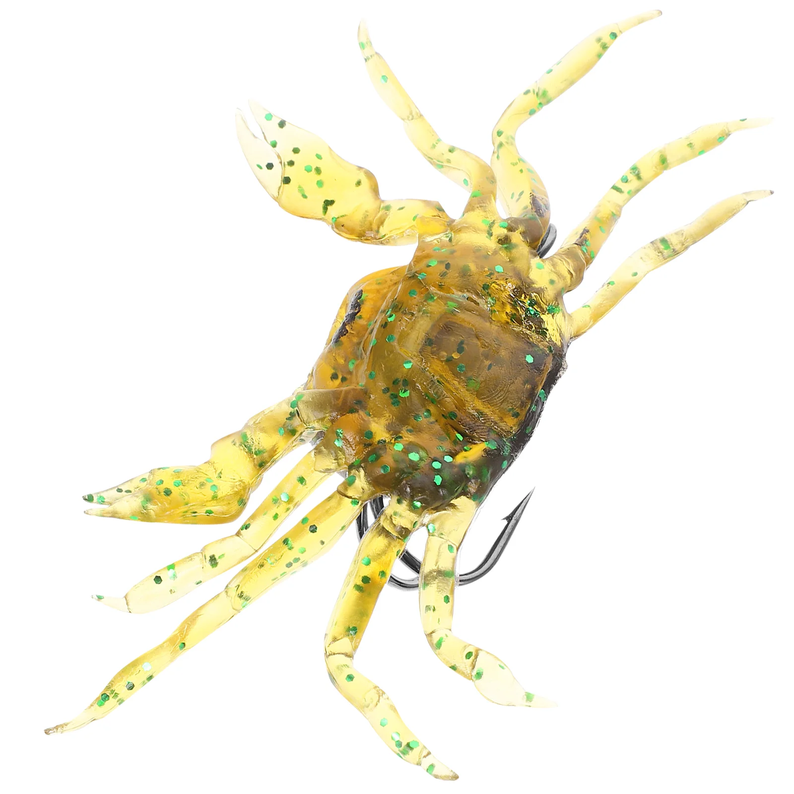 

Soft Fishing Lures Crab Artificial Bait with Sharp Hooks Fishing Tackle Accessory Tool, Free shipping (Green)