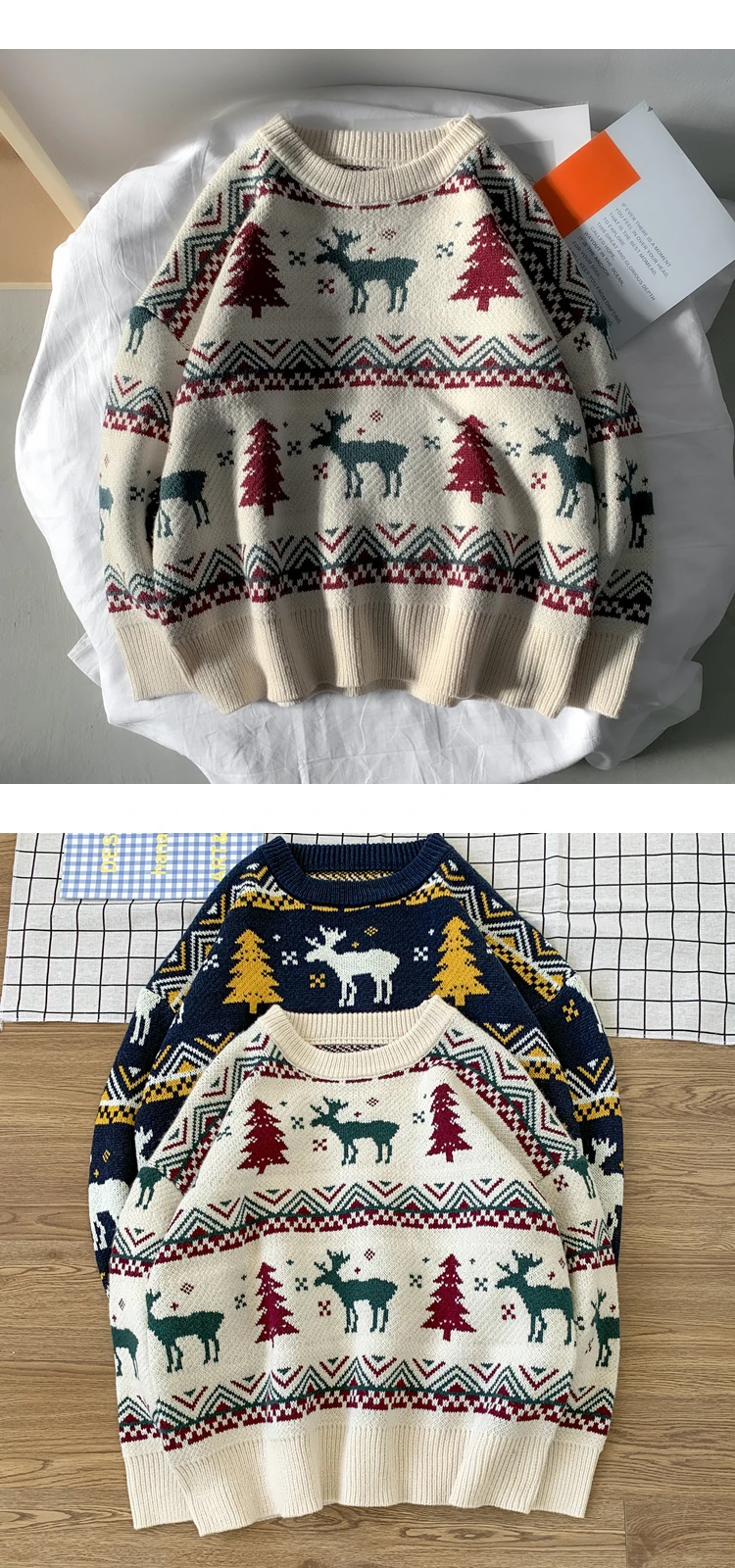 Deer Print Sweater 16