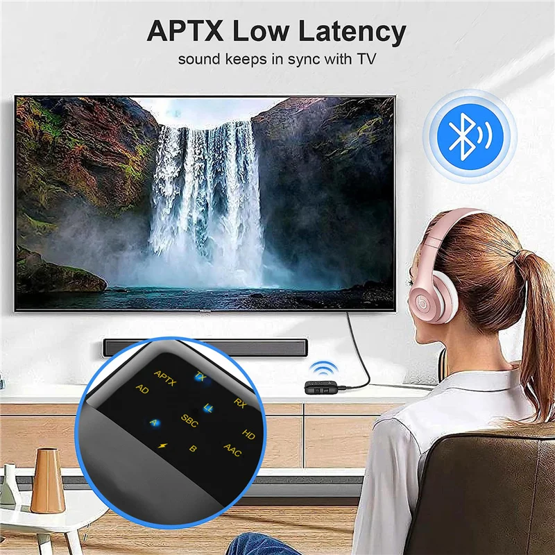 Bluetooth 5.2 Adapter for Car Headphones Speaker TV PC
