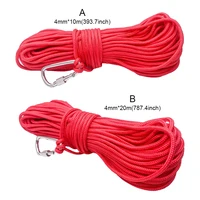 4mm Diameter Fishing Braided Line Rope Portable Multi-functional Outdoor Waterproof Safety Lock Ropes Cord 4mmx20m 2