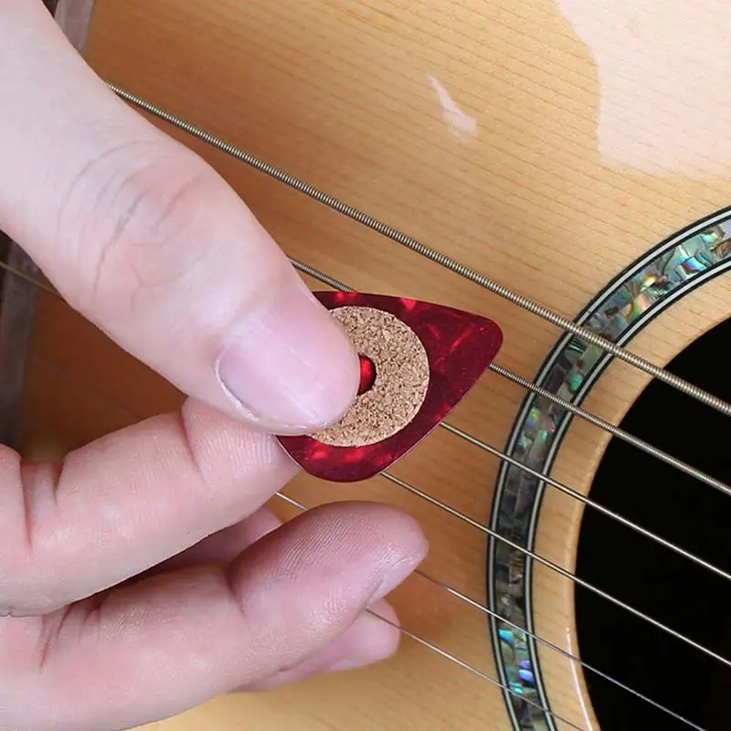 Guitar Pick Grips 20Pcs Bass Picks Grips Anti-Slip Bass Picks Grip Guitar Plectrum Grip For