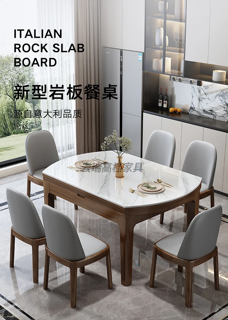 Description Picture 2 of itemDinning Tables Sets Reception Chairs Kitchen Restaurant Cafe Table Extendable Multifunction Home Furniture Esstisch Dining LT