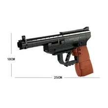 

MOC Military Pistol Puzzle Building Block Model Super Armament Mark Gun Boy Assembled Children's Toy Gun Brick Model