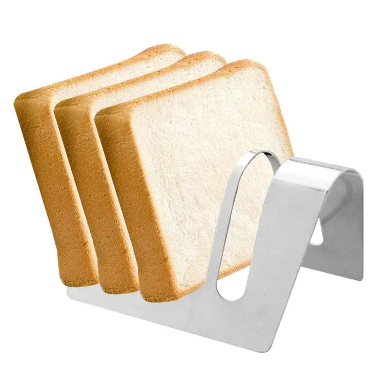 

Toast Bread Rack Holder 4 Or 6 Slots Food Cooling Racks Cooling Grid Bread Rack Stainless Non-Stick Bread Slice Holder Air Fryer