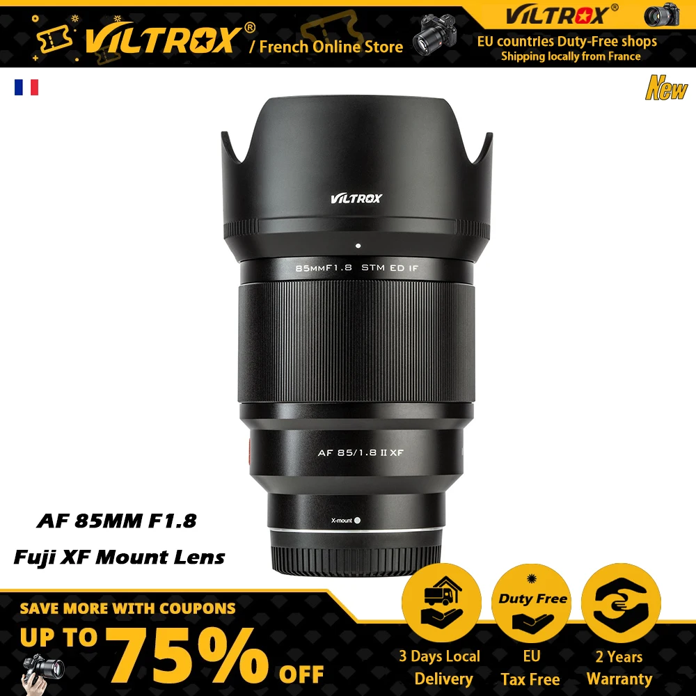 Viltrox 85Mm F1.8 Mark Ii Per Fuji Xf Mount 85Mm Lens Auto Lens Ritratto Obiettivo A Fuoco Fisso Per Fujifilm Fuji X Mount Camera Lens