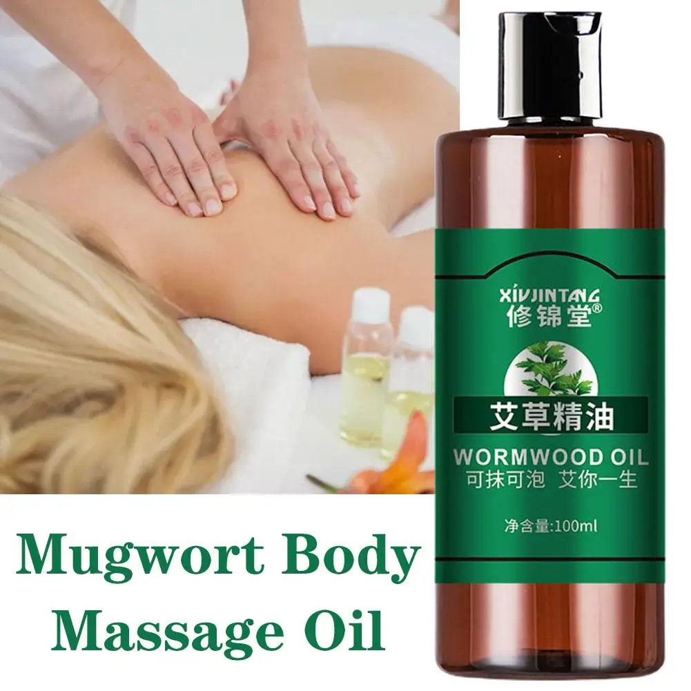 Wormwood Plant Essential Oil Cupping Massager Oils Oil Therapy SPA Massage Body Scrape Herbal Body Massage Oils Chinese C2E5