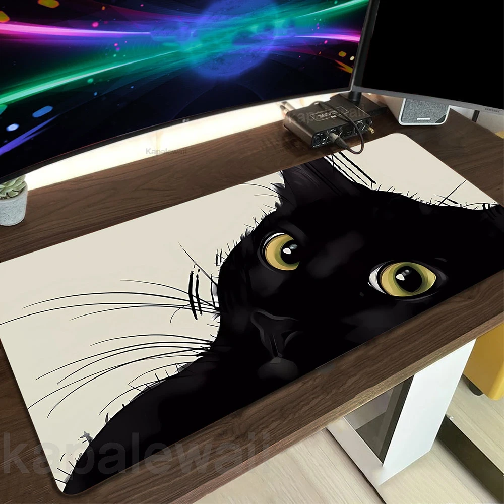 

Kawaii Cute Cat Mouse Pad Large Game Mouse Mat Gaming Mousepad Speed Keyboard Pads Table Carpet Gamer Deskmat 900x400mm XXL