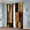 2pcs, Popular Curtains 2D print Contemporary Abstract Black and White Versatile Polyester Fabric (without rod) Stuff Clearance 6