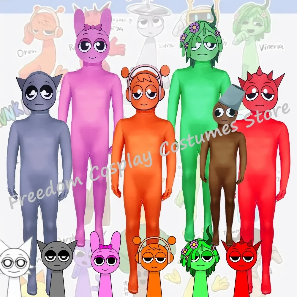 2025 Nuovo Sprunki Incredibox Costume Cosplay Mostro Gioco Horror