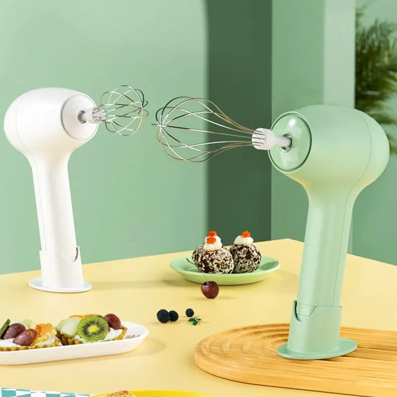 USB Electric Milk Frother Garlic Chopper Masher Whisk Egg Beater Kitchen Handheld Automatic Frother Foamer Portable Mixer 5