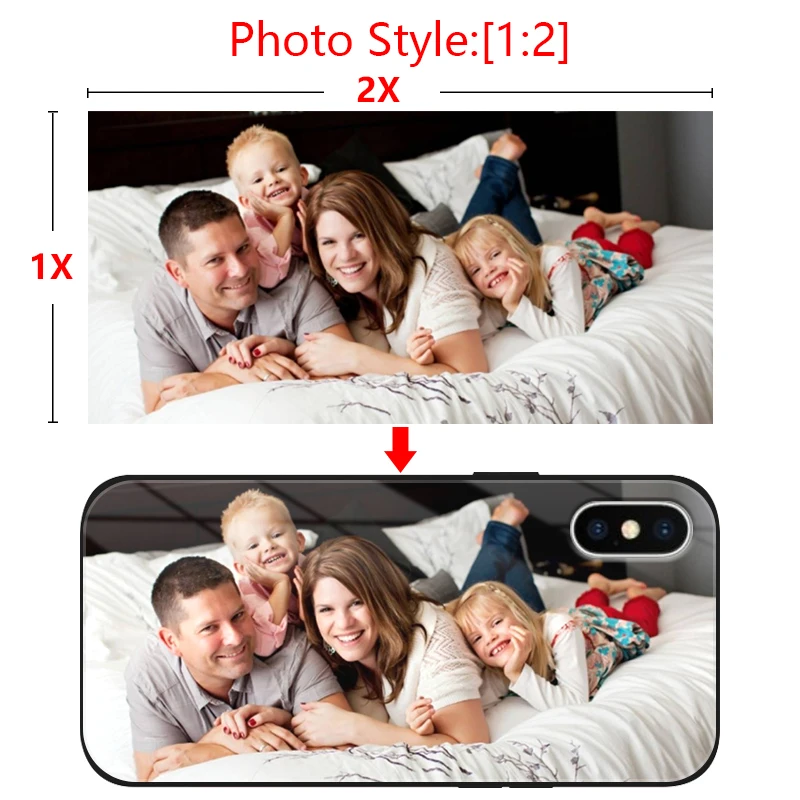 Personalized Pattern Design Custom Glass Silicone Phone Case
