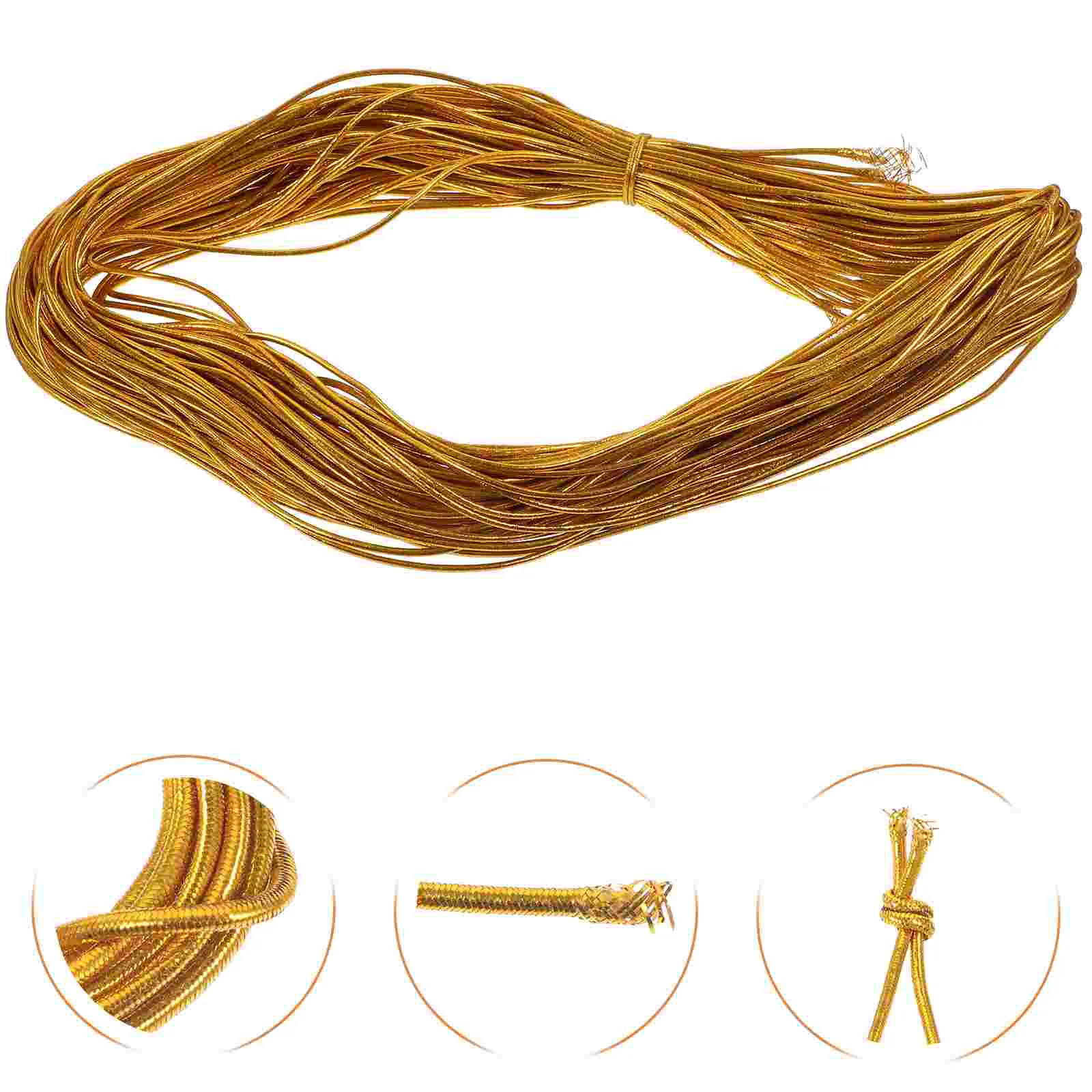 

Elastic Rope Weaving Lanyard Kit DIY Cord Long Bracelet Material Craft Supplies Portable Beading Thread