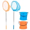 Tendycoco Fishing Nets 2 Sets Telescopic Fishing Net Kids Toys Bait Net Telescopic Catching Tools Netting Outdoor Child 1