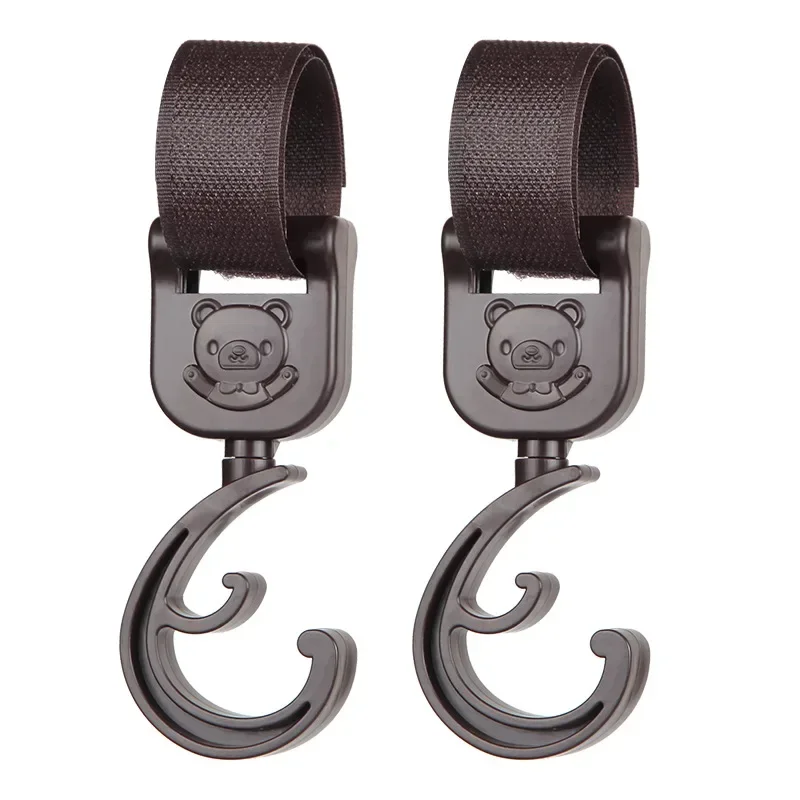 Universal 360° Rotating Stroller Hooks – Versatile Outdoor Bag Organizer and Hanger
