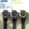 SMAEL Tactical Watch Male Student Sports Dual Display Digital Waterproof Glow Men's Watch 8079 2