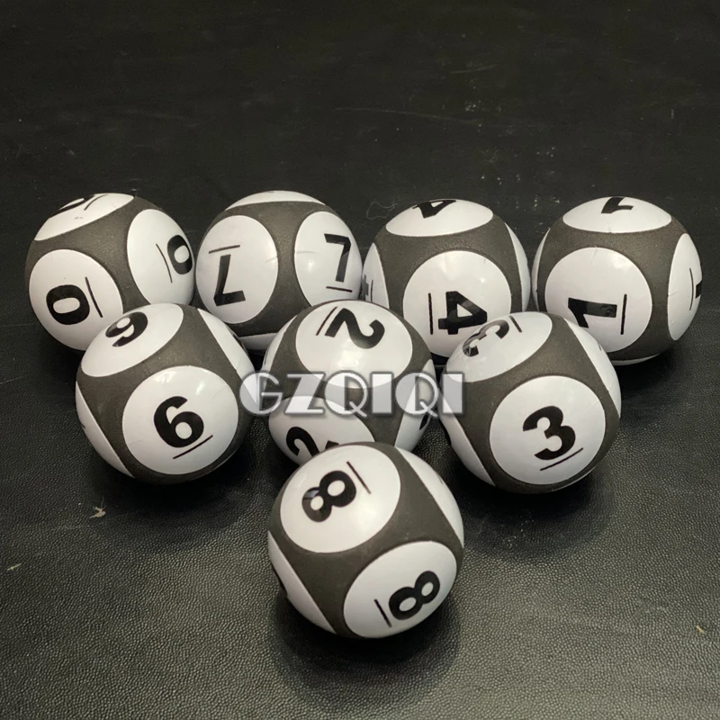Lottery balls for lottery games and lotto balls