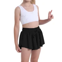 Children Shorts Girls Flowy Butterfly Shorts Athletic 2 in 1 Running Skirts Short Cheer Tennis Dance Preppy Kids Clothes 5-12Y - Image 2