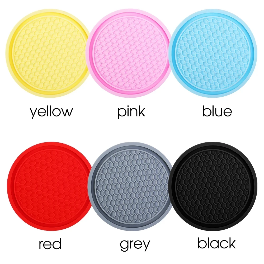 2PCS Car Cup Coasters Travel Cup Holder Universal Non-Slip Holders Embedded In Ornaments Coaster Car Interior Accessories Cup Holder Coasters Cup Holder Insert