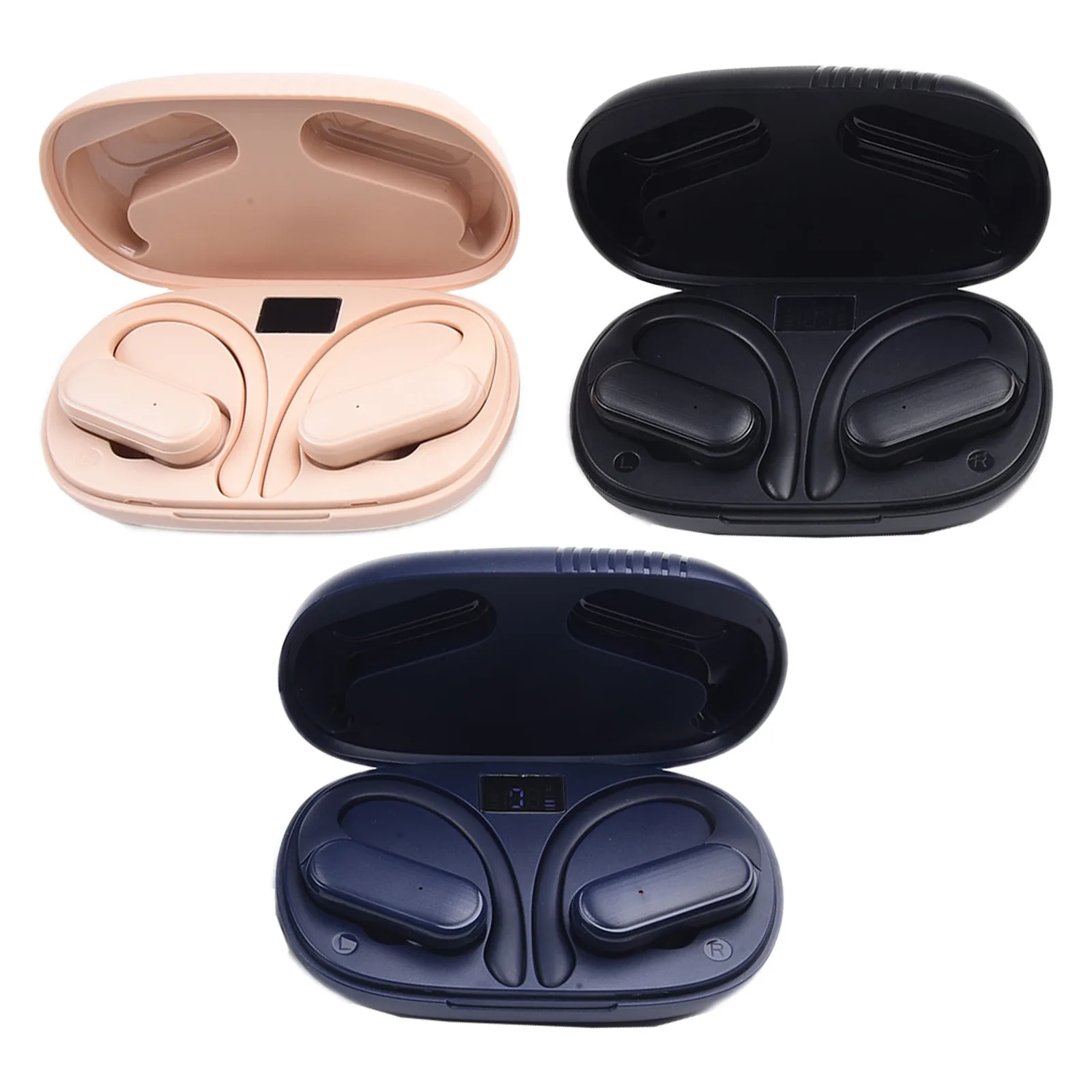 

Extra Long Range Ear Hanging Type Bluetooth Headset High Quality Wireless Earbuds With Noise Reduction, Waterproof Design