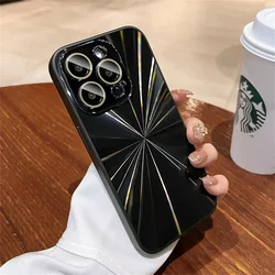 Luxury Laser Pattern Shockproof Bumper Phone Case Cover for 17Air (Black)
