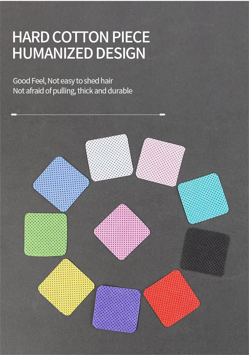 Description Picture 5 of item200pcs Disposable Eyelash Extension Glue Cleansing Cotton Pads Heart Shaped Makeup Remover Cotton Wipe Napkins Cosmetics Tools