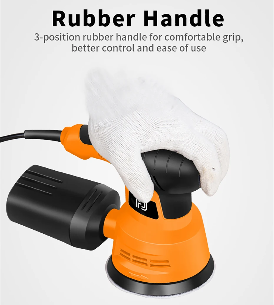 Electric Random Orbital Sander 110V 220V 270W Sand Grinder Multi-function Woodwo