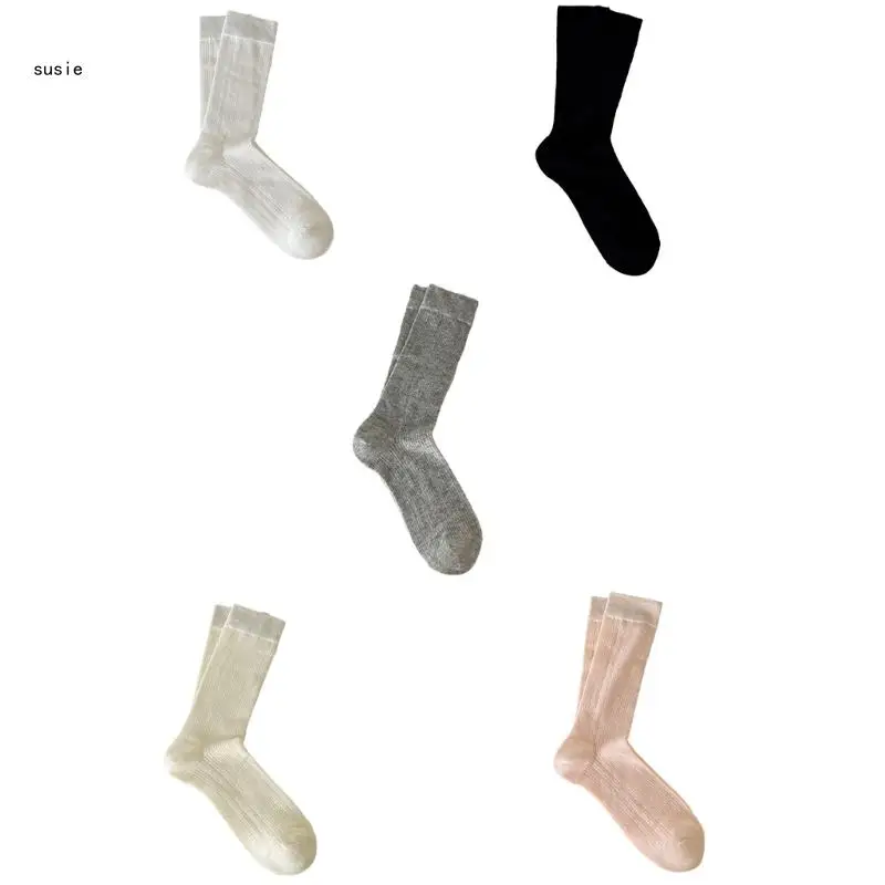 

X7YA 1 Pair Lolitas Socks Cotton Autumn Sweet Thin Socks, Princess Style Socks