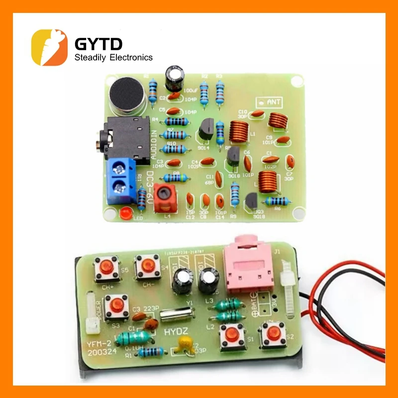 76108MHz FM Stereo Radio DIY Kit Wireless FM Transmitter and Receiver