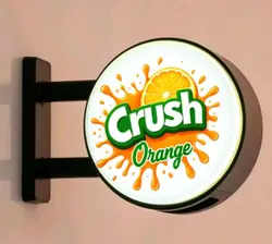 Illuminated Cartoon Drink Logo Magnet - LED Light Box (Battery version D)