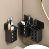 Plastic Wall-Mounted Drain Storage Rack Cosmetics Storage Box Chopstick Holder Pen Holder Kitchen Multifunctional Kitchen Basket 5