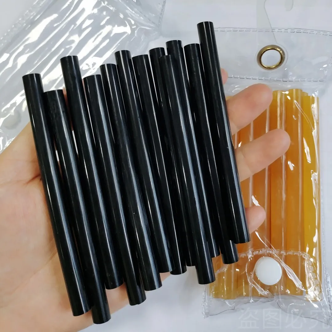 Hair Extension Glue Hair Extension Glue Stick Keratin Glue 12Pcs/Lot 0.7*10 cm Keratin Glue Hair Stickers fusion Glue 3 Colors for hair extensions