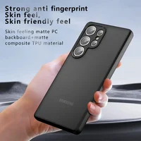 Armor Matte Frosted Clear Case For Samsung Galaxy S25 S24 S23 S22 S21 Ultra Plus S24FE S23FE Lens Protection Shockproof Cover 1