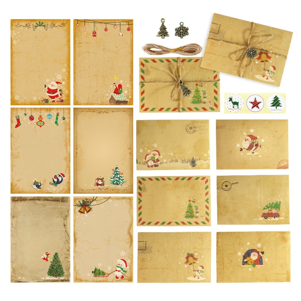 Christmas A Great Big Thank You Santa Claus Holiday Postcards - Set of 12